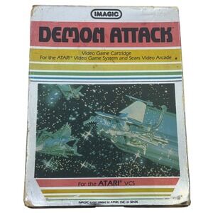 Imagic Demon Attack Atari 2600 Complete CIB Boxed‎ Tested Vintage 1982 Game
